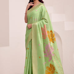 Pure Organza Silk with  Exquisite Floral Prints