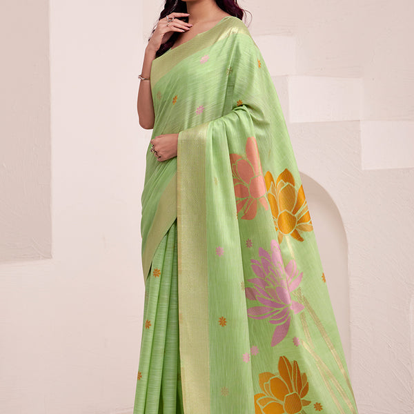 Pure Organza Silk with  Exquisite Floral Prints