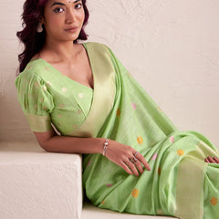 Pure Organza Silk with  Exquisite Floral Prints