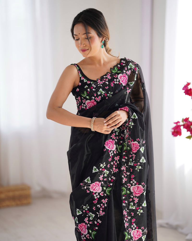 Embellished Bollywood Chiffon Saree
