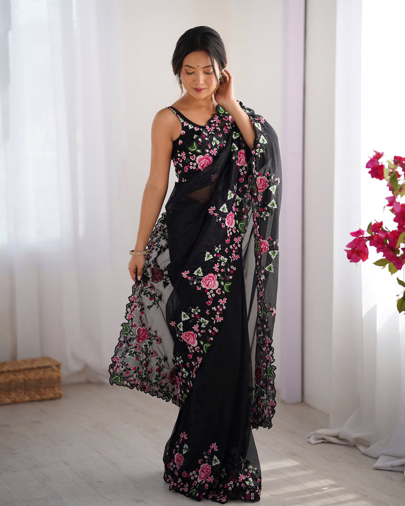 Embellished Bollywood Chiffon Saree