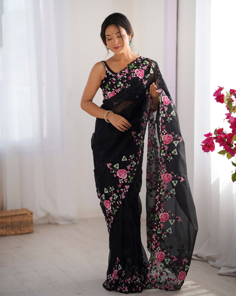 Embellished Bollywood Chiffon Saree