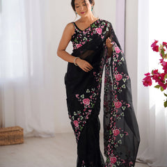 Embellished Bollywood Chiffon Saree