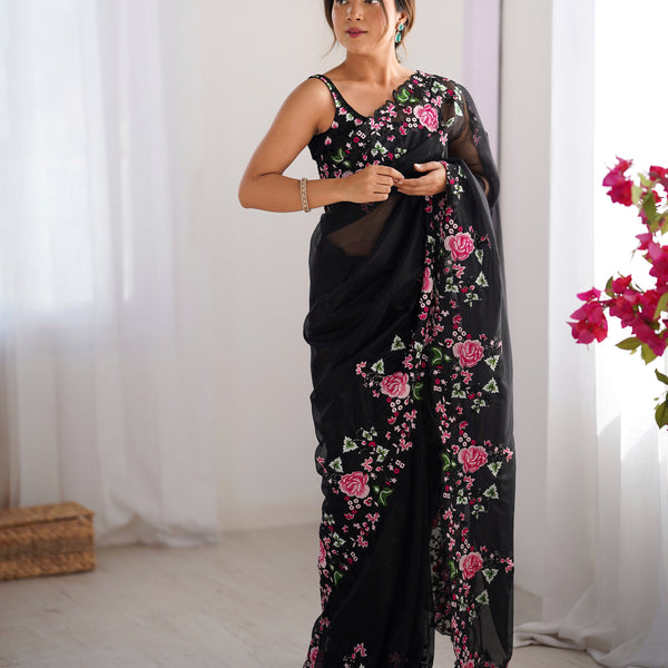 Embellished Bollywood Chiffon Saree