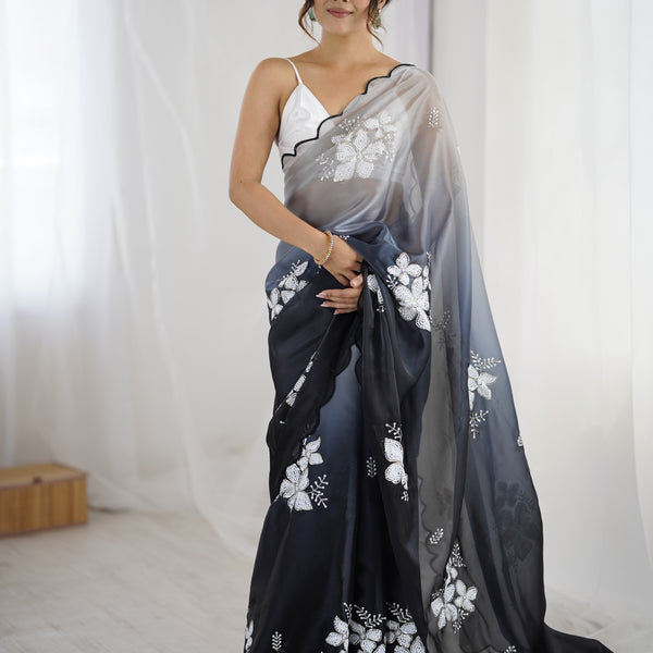 Zimi Chu Sequin Saree