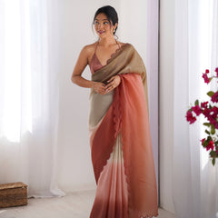 Textured Elegance with Arco Border Saree