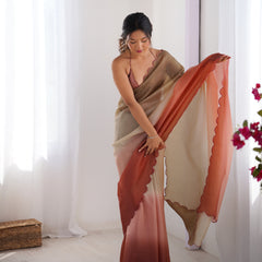 Textured Elegance with Arco Border Saree