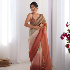 Textured Elegance with Arco Border Saree