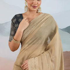 Pure Viscose Cotton Handloom Weave Saree