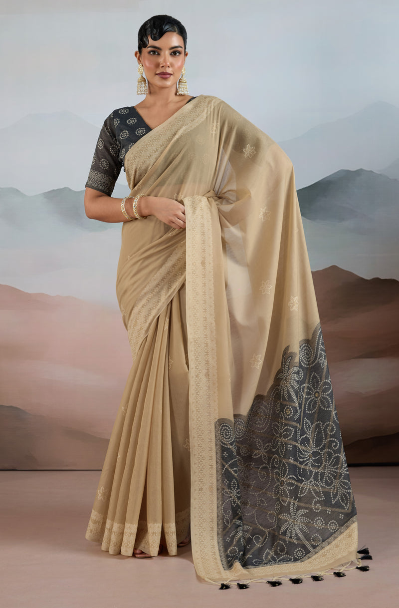 Pure Viscose Cotton Handloom Weave Saree