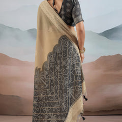 Pure Viscose Cotton Handloom Weave Saree
