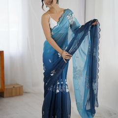 Zimi Chu Sequin Saree
