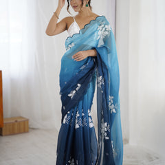 Zimi Chu Sequin Saree