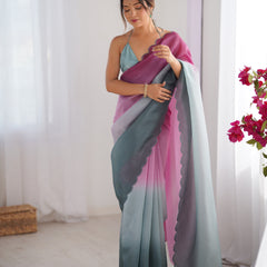 Textured Elegance with Arco Border Saree