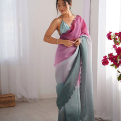 Textured Elegance with Arco Border Saree