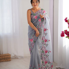 Embellished Bollywood Chiffon Saree