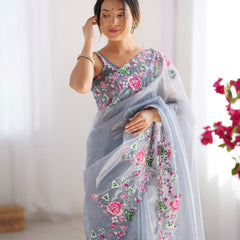 Embellished Bollywood Chiffon Saree
