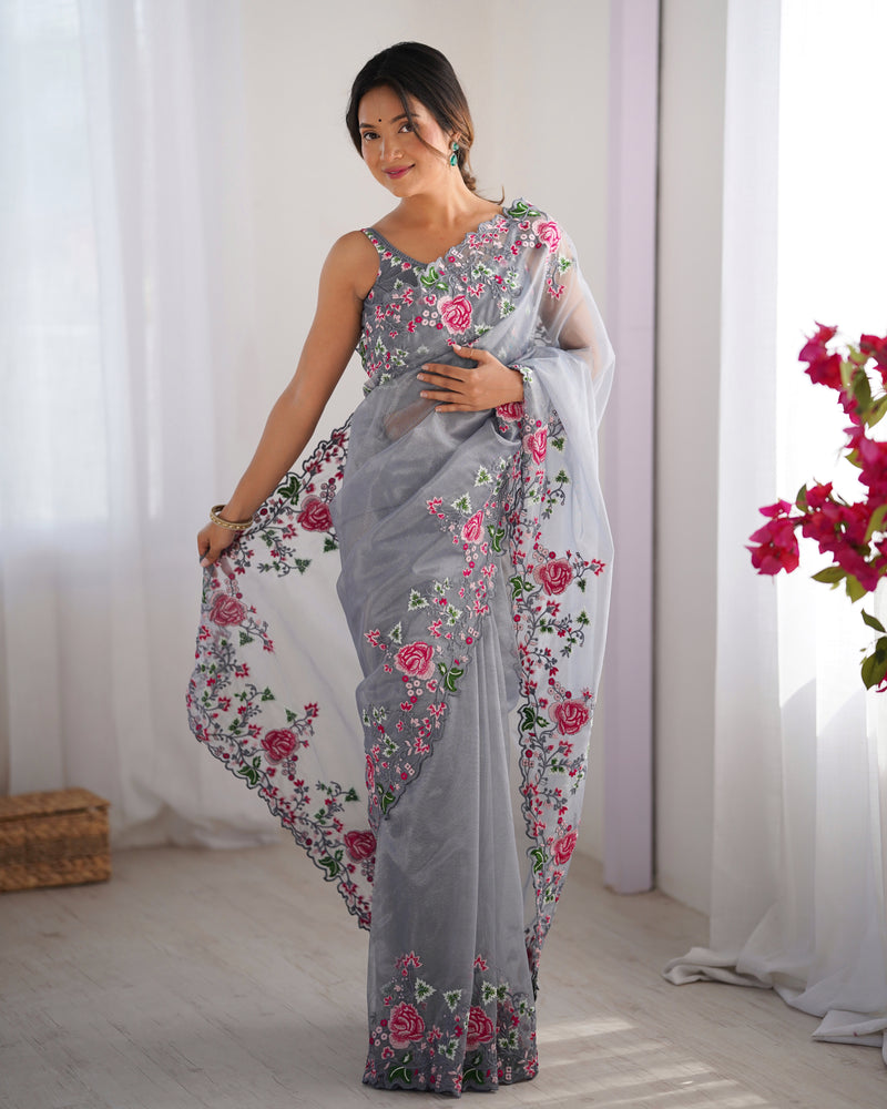 Embellished Bollywood Chiffon Saree