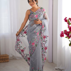 Embellished Bollywood Chiffon Saree