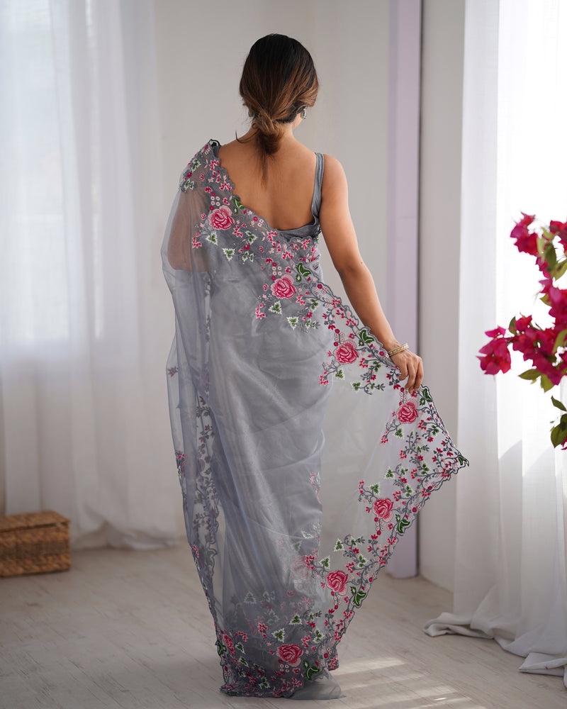Embellished Bollywood Chiffon Saree