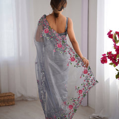 Embellished Bollywood Chiffon Saree