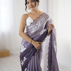Zimi Chu Sequin Saree