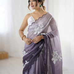 Zimi Chu Sequin Saree