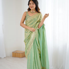 Fendy Grandeur Saree Sequin on Pure Satin