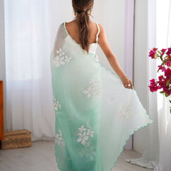 Padded Texture & Sequins Sparkle Saree