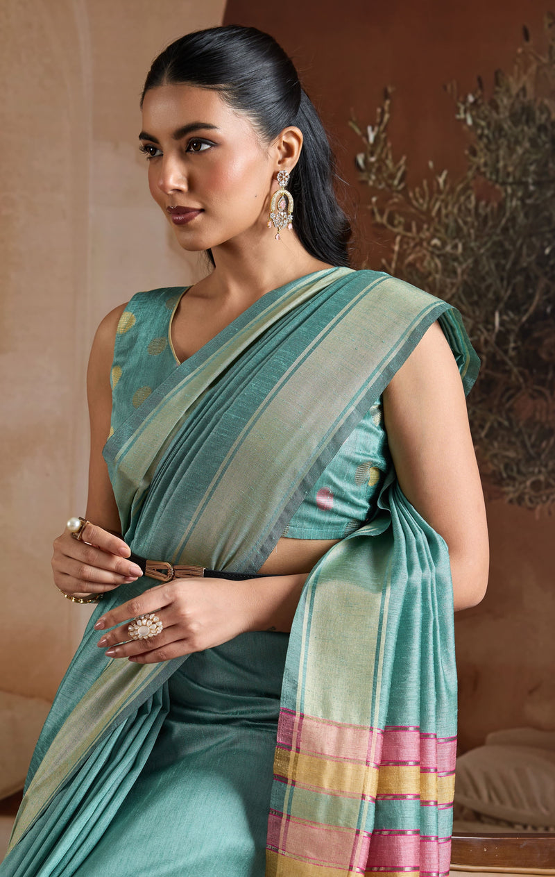 Handwoven Bhagalpuri Weaving Saree