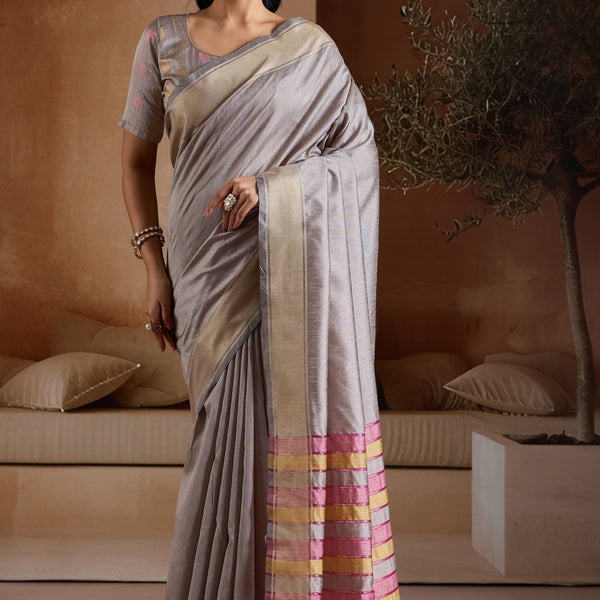 Handwoven Bhagalpuri Weaving Saree