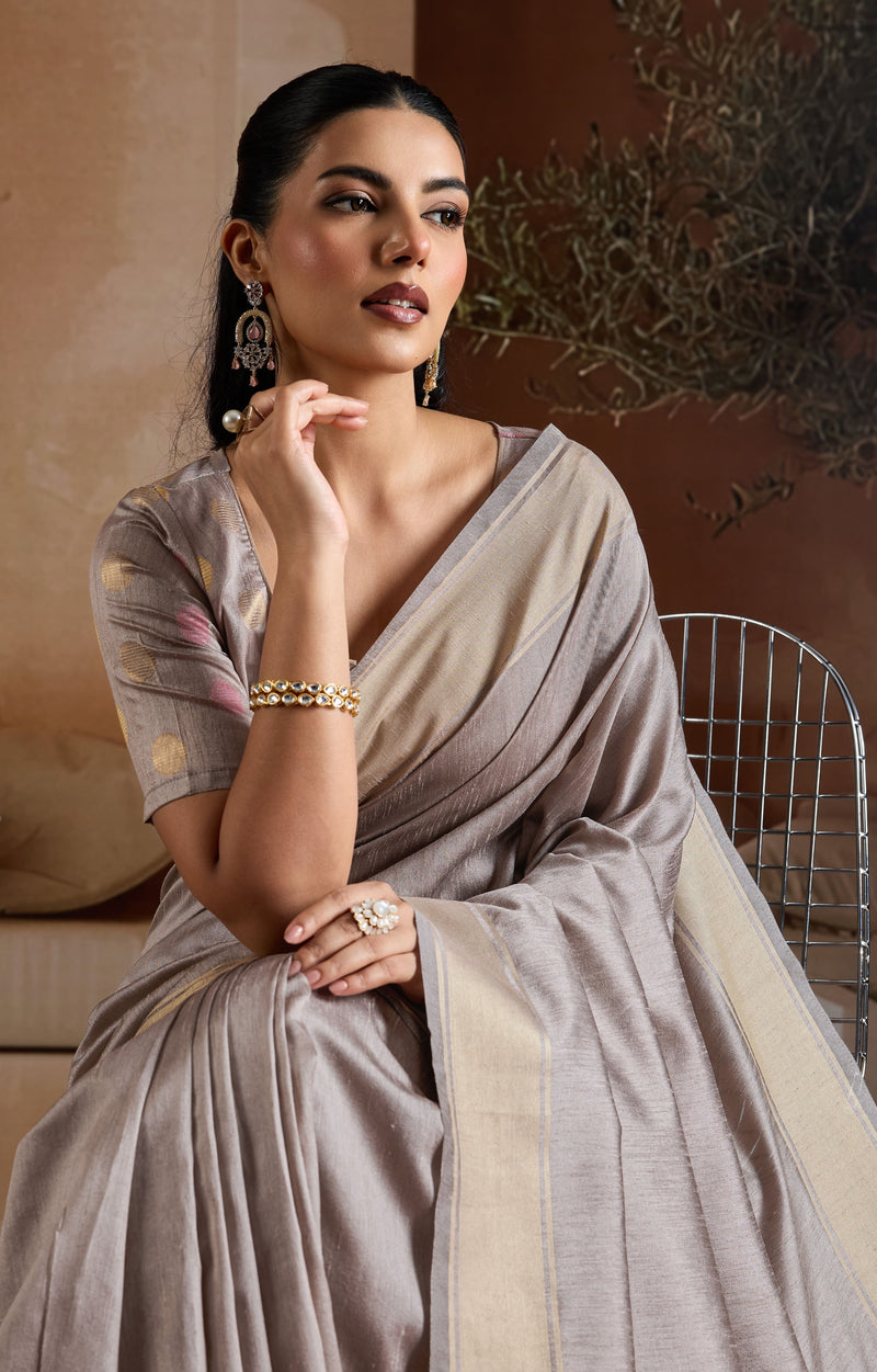 Handwoven Bhagalpuri Weaving Saree