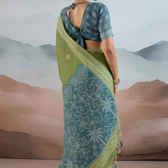 Pure Viscose Cotton Handloom Weave Saree