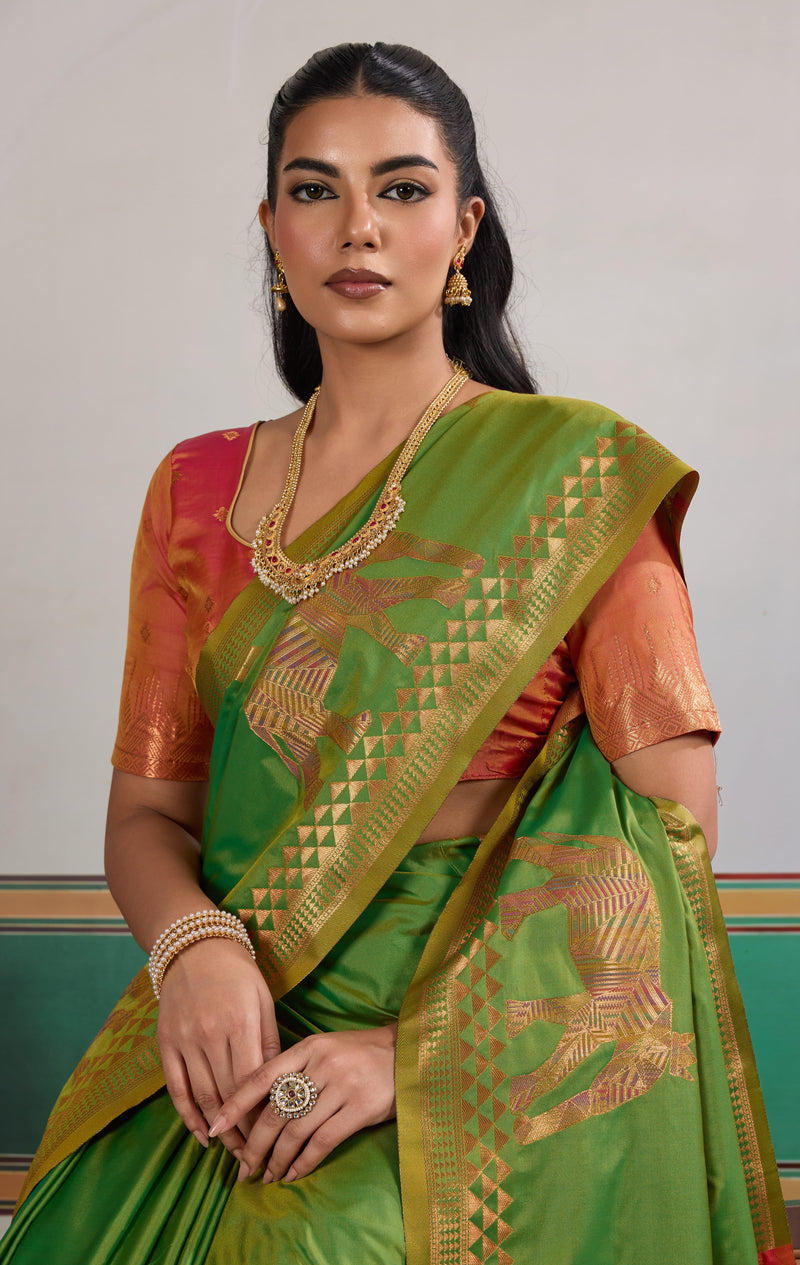 Pure Silk Handloom Weave Saree