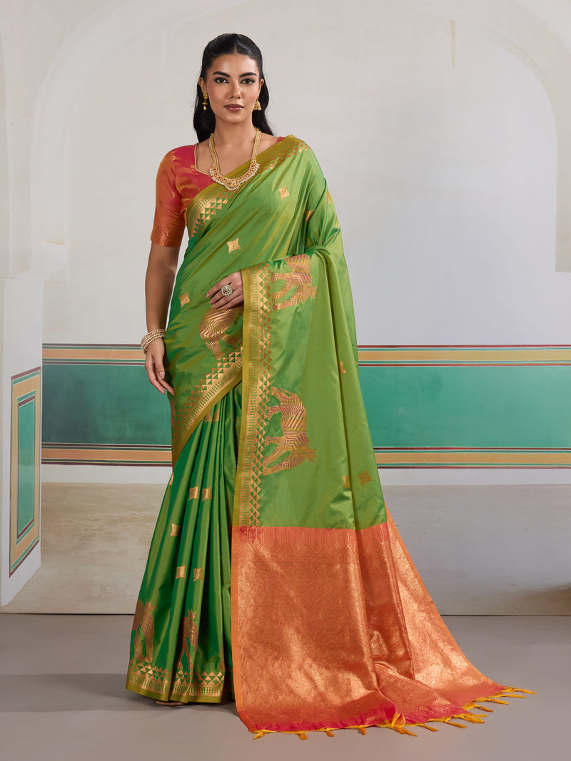 Pure Silk Handloom Weave Saree