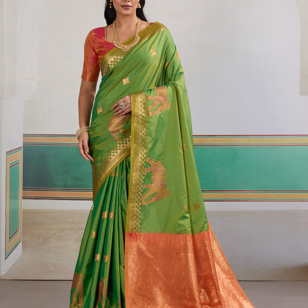 Pure Silk Handloom Weave Saree