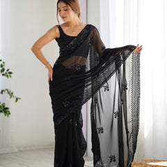 Premium Georgette with Sequence Work Saree