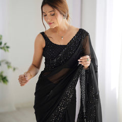 Premium Georgette with Sequence Work Saree