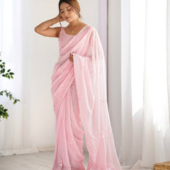 Premium Georgette with Sequence Work Saree