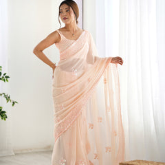 Premium Georgette with Sequence Work Saree