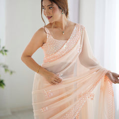 Premium Georgette with Sequence Work Saree