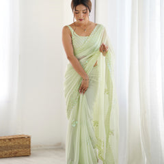 Premium Georgette with Sequence Work Saree