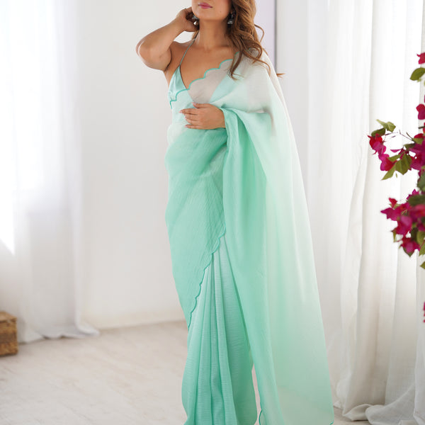 Textured Elegance with Arco Border Saree