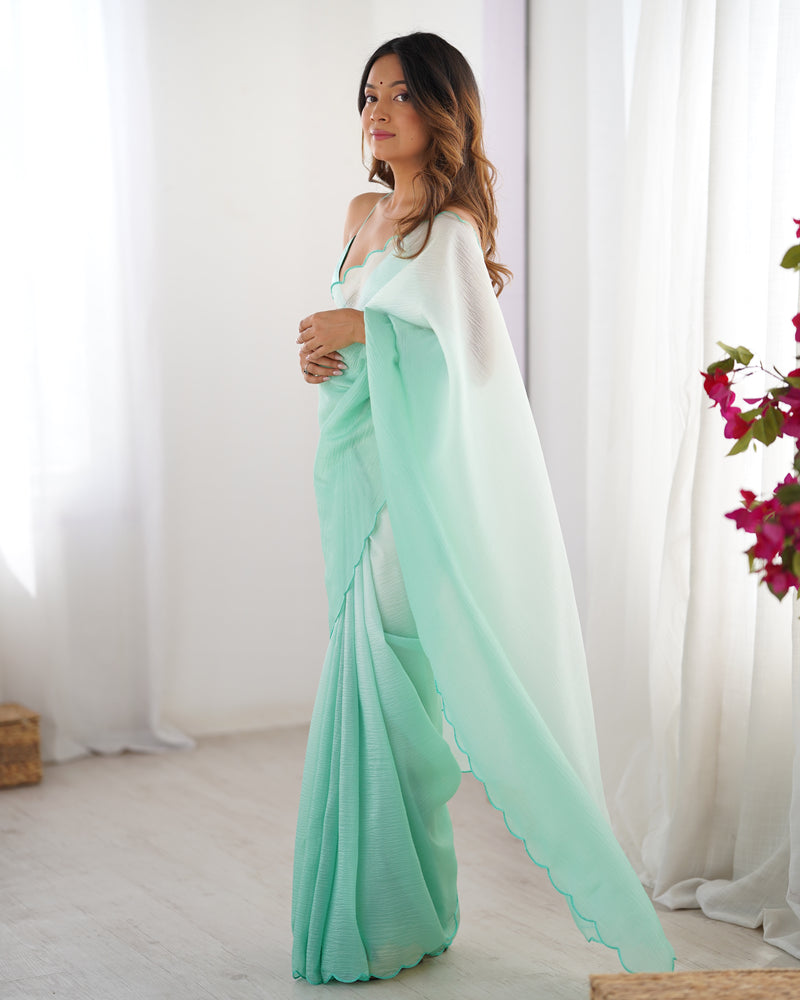 Textured Elegance with Arco Border Saree