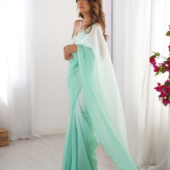 Textured Elegance with Arco Border Saree