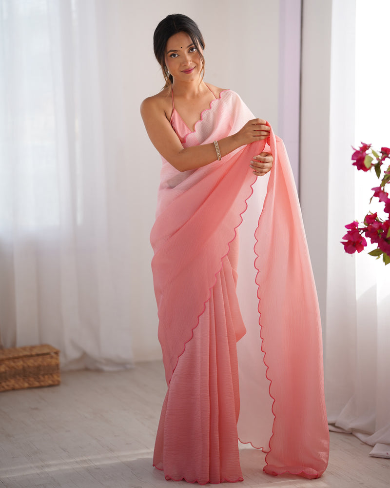 Textured Elegance with Arco Border Saree