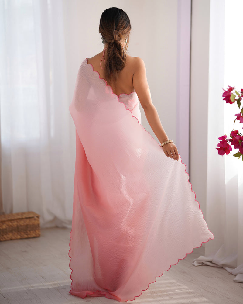 Textured Elegance with Arco Border Saree