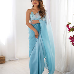 Textured Elegance with Arco Border Saree