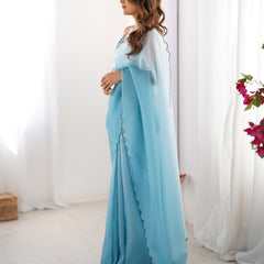 Textured Elegance with Arco Border Saree