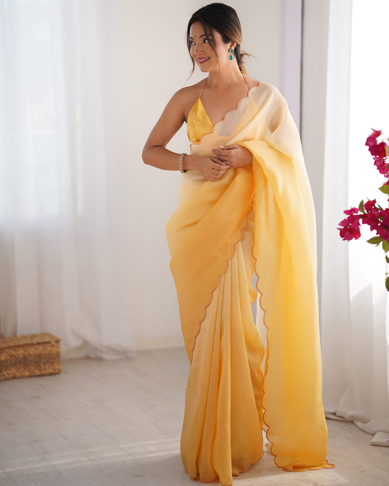 Textured Elegance with Arco Border Saree